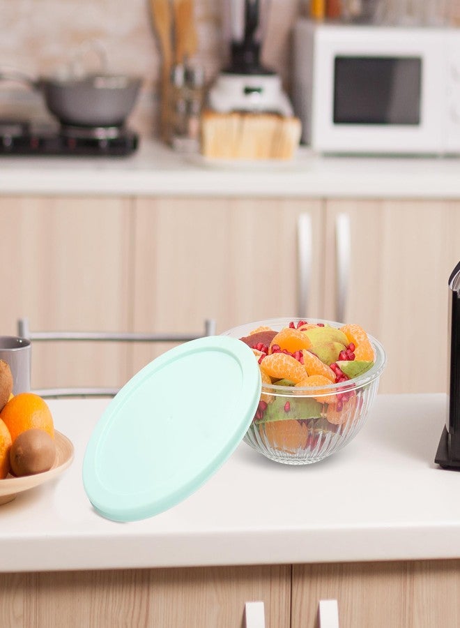 جايبي بلس وعاء خلط زجاجي من جاي بي بلس | طقم وعاء تخزين وتقديم مكون من قطعة واحدة مع غطاء، مقاوم للبقع والخدوش، آمن للاستخدام في الميكروويف، سعة 2000 مل، شفاف - Image 4